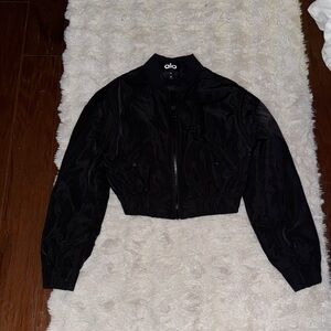 ALO Yoga Women's Black Bomber Jacket